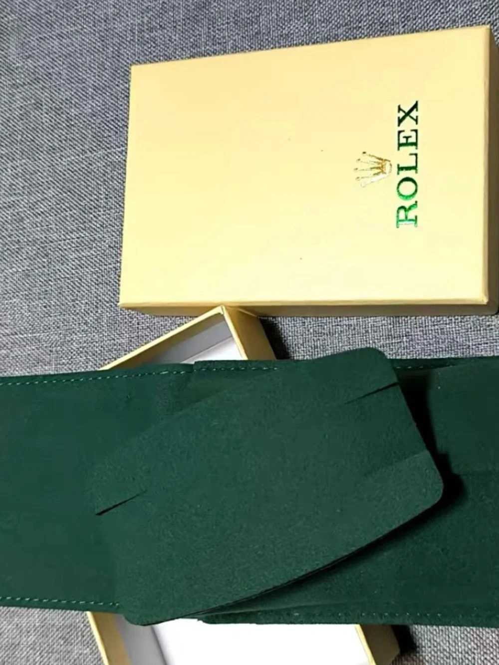 Rolex Emerald Green Leather Watch Case